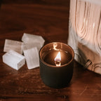***Hey You Wood Wick Matte Black Candle Matte Black