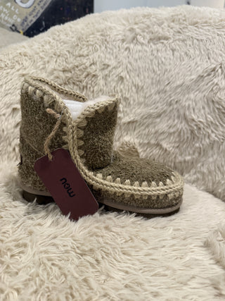 Eskimo Hairy Cow Suede Boot, Military