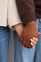 14K Gold Plated "Best Friend" Heart Bracelet Set