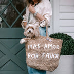 ***Mas Amor Por Favor Jute Tote Bag