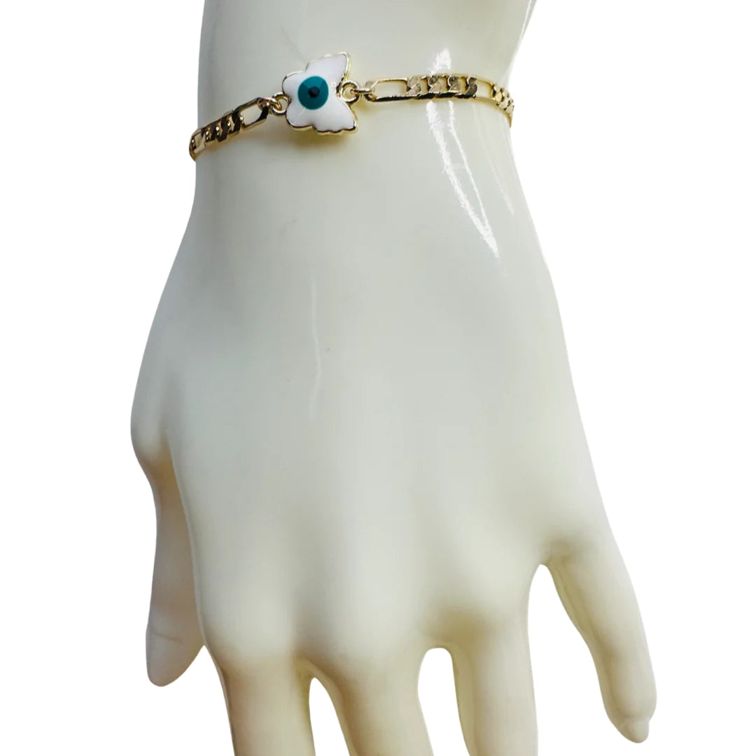 Eye Butterfly Bracelet - White