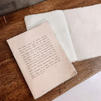 There Be Peace Within Large Deckled Edge Notebook - Sand