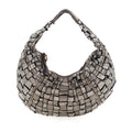 Small Shoulder Bag in Woven Cowhide
