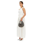 Small Shoulder Bag in Woven Cowhide