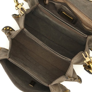 Agnese Studded Crossbody in Cement
