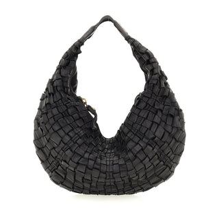 Small Shoulder Bag in Woven Cowhide
