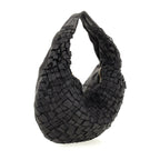 Small Shoulder Bag in Woven Cowhide