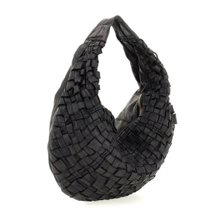 Small Shoulder Bag in Woven Cowhide