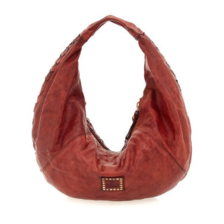 Small Shoulder Bag in Woven Cowhide