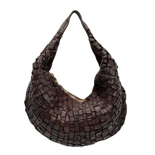Shoulder Bag in Woven Cowhide