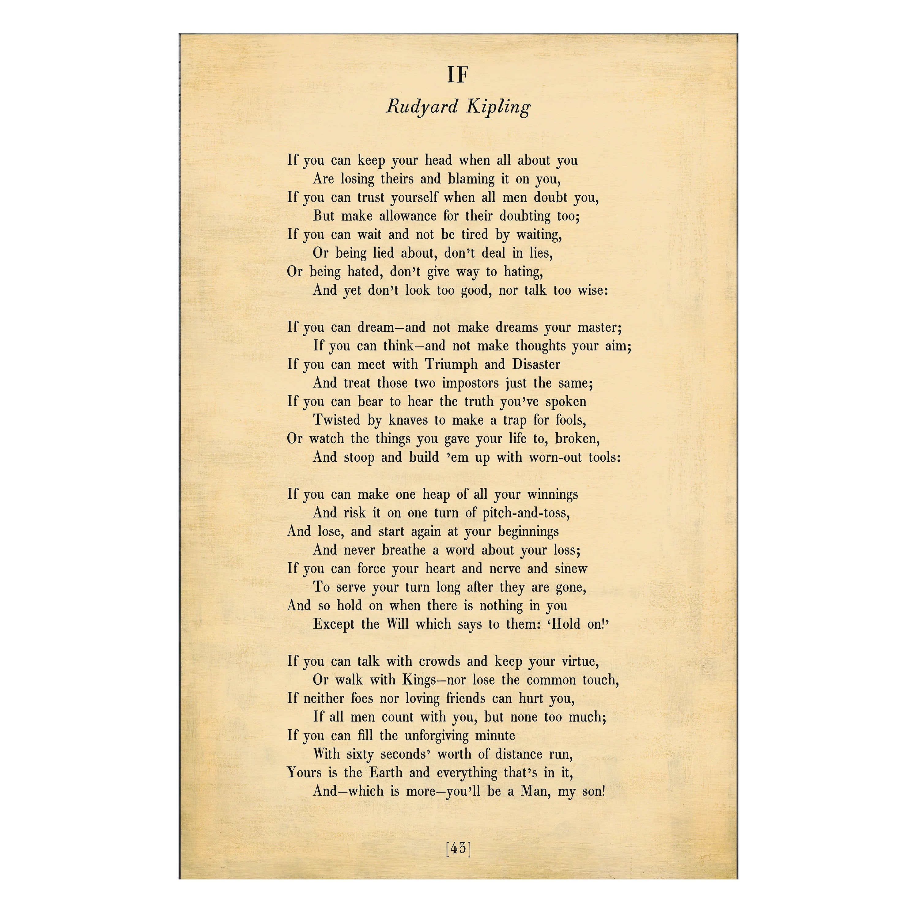 If - Poetry Collection