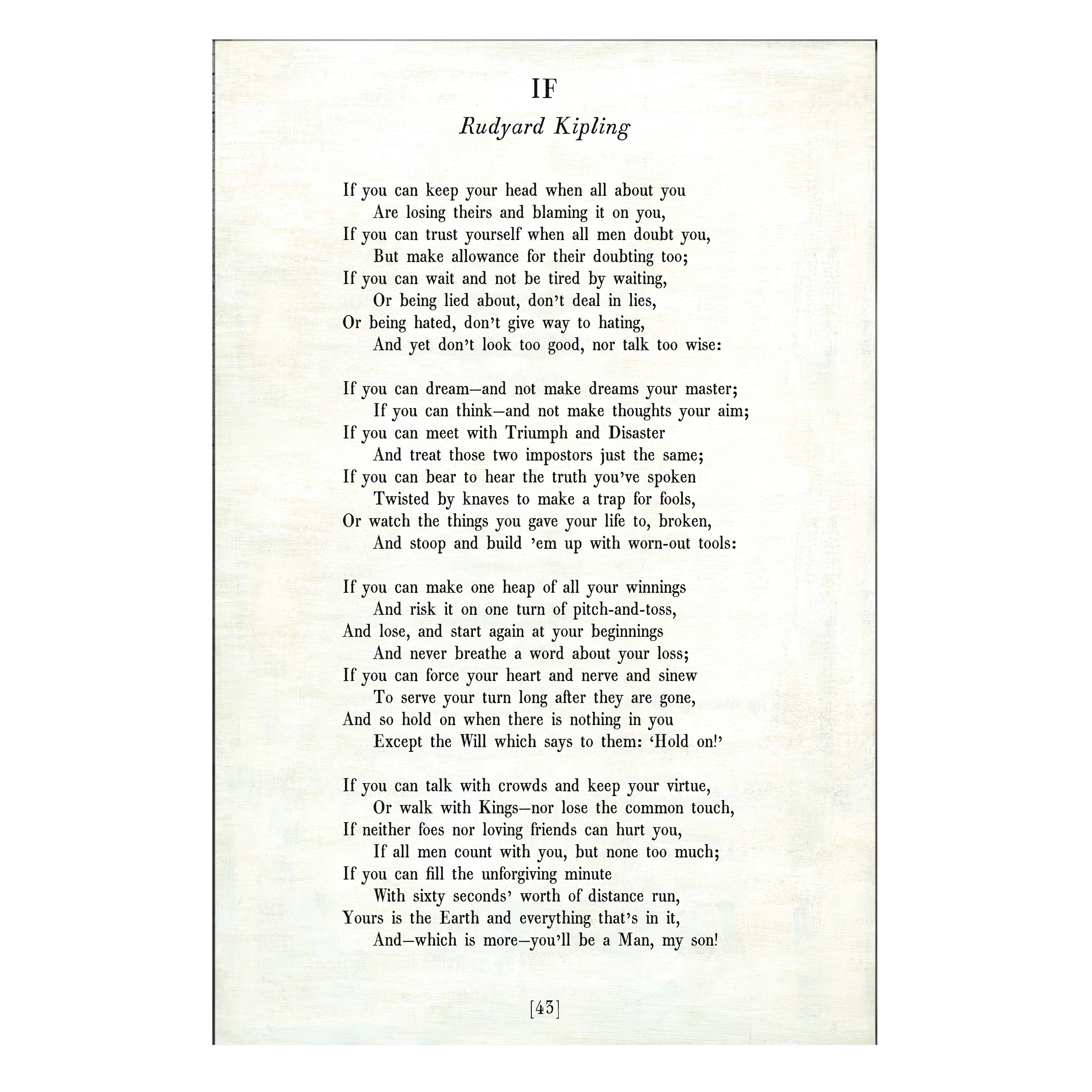 If - Poetry Collection