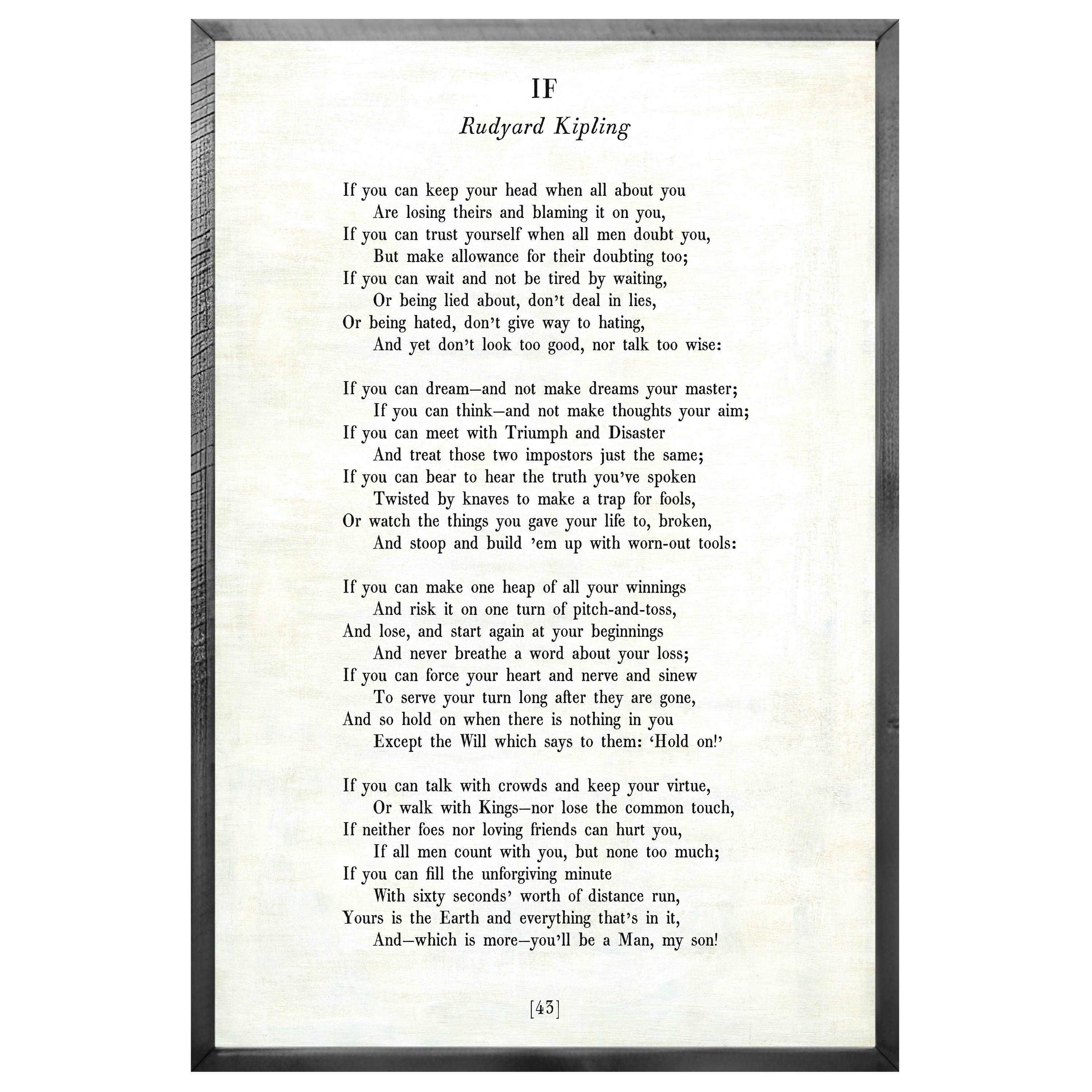 If - Poetry Collection