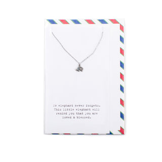 ***Air Mail Littles Collection - Necklace - Happy Elephant