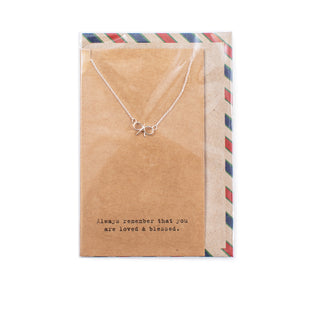 ***Air Mail Charm Collection - Necklace - Loved and Blessed