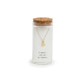 Message in a Bottle Necklace Collection - Gold Heart