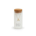 Message in a Bottle Necklace Collection - Gold Rainbow