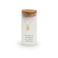 Message in a Bottle Necklace Collection - Gold Happy Sun
