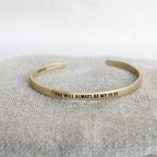 Brass Cuff - You will always be my 11:11