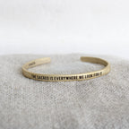 Brass Cuff - The Sacred is everywhere we look for it