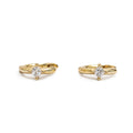 Moon Drop Threader Earrings