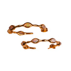 ***Ethiopian Opal Hoops - Gold Plated Brass