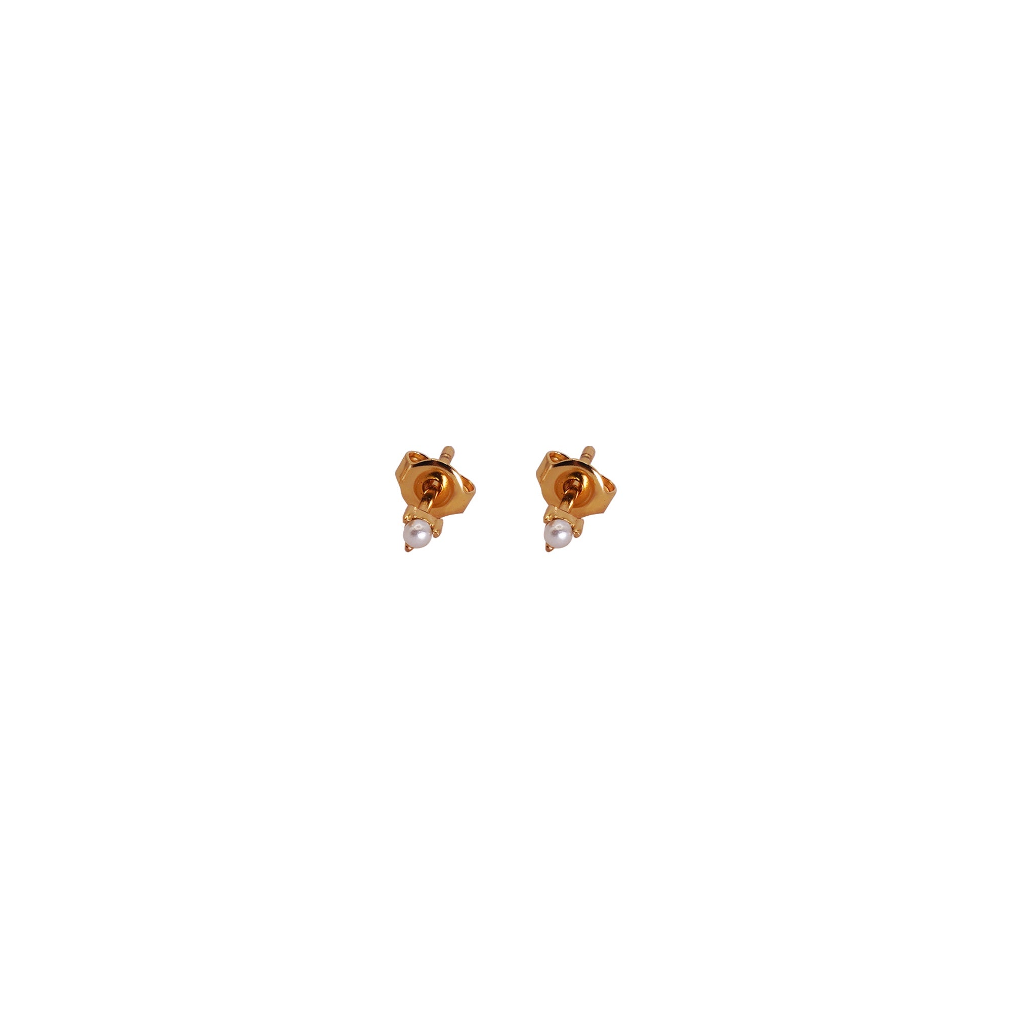 Tiny Pearl Stud Earrings