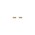3 Dot Bar Gold Stud Tiny Earrings