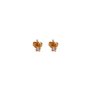 Tiny Mini Crystal Stud Earrings