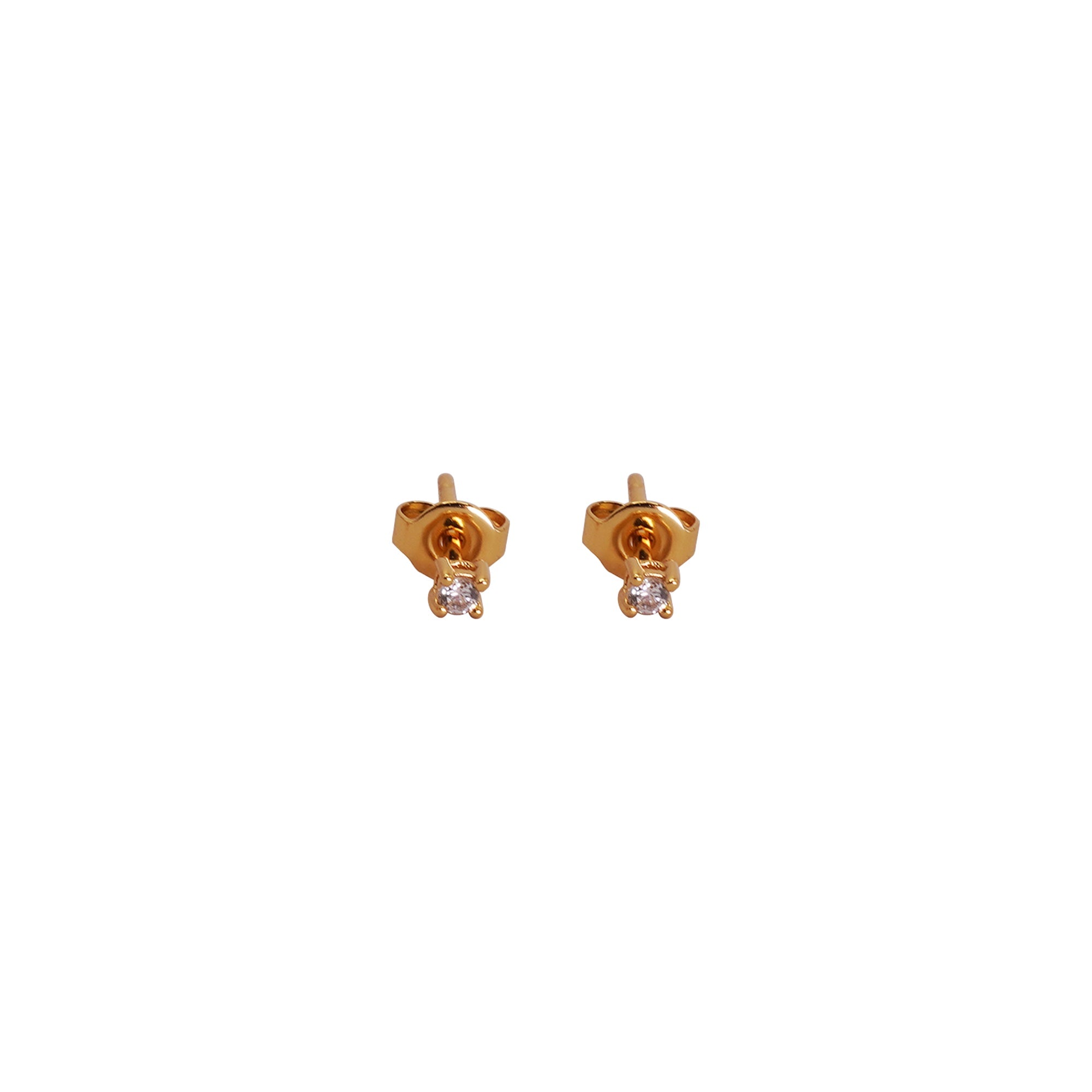 Tiny Mini Crystal Stud Earrings