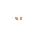 Crystal Heart Pronged Stud Tiny Earrings