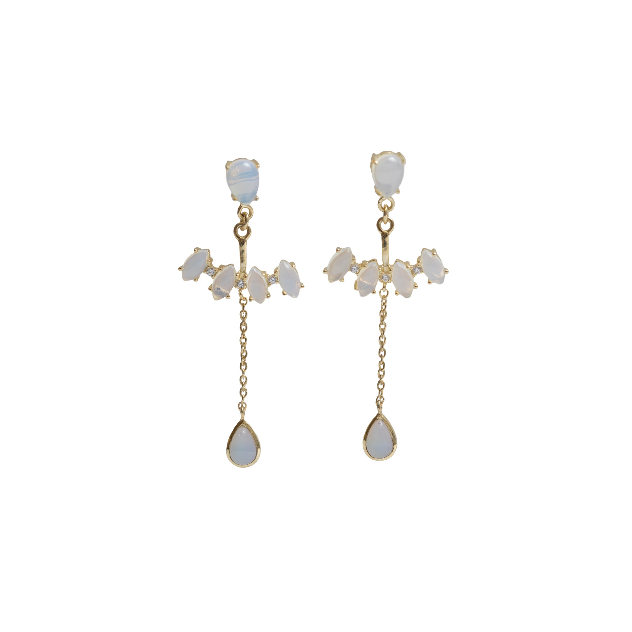 Moonstone Teardrop Dangle Earring