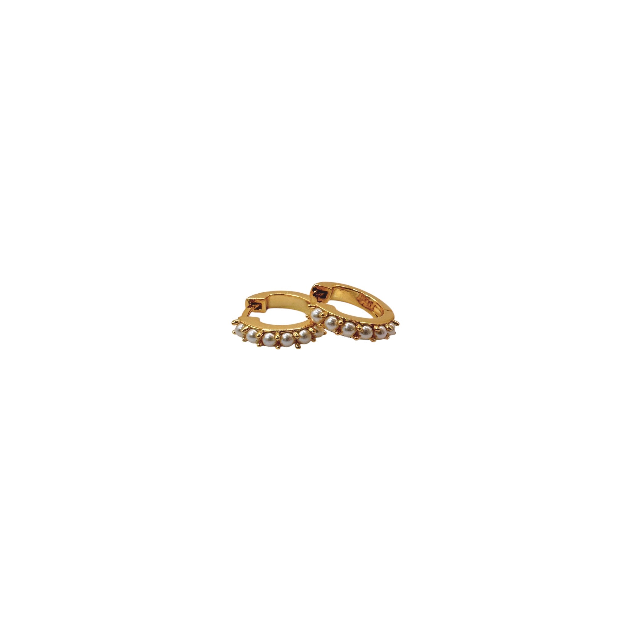 Pearl Huggie Earrings