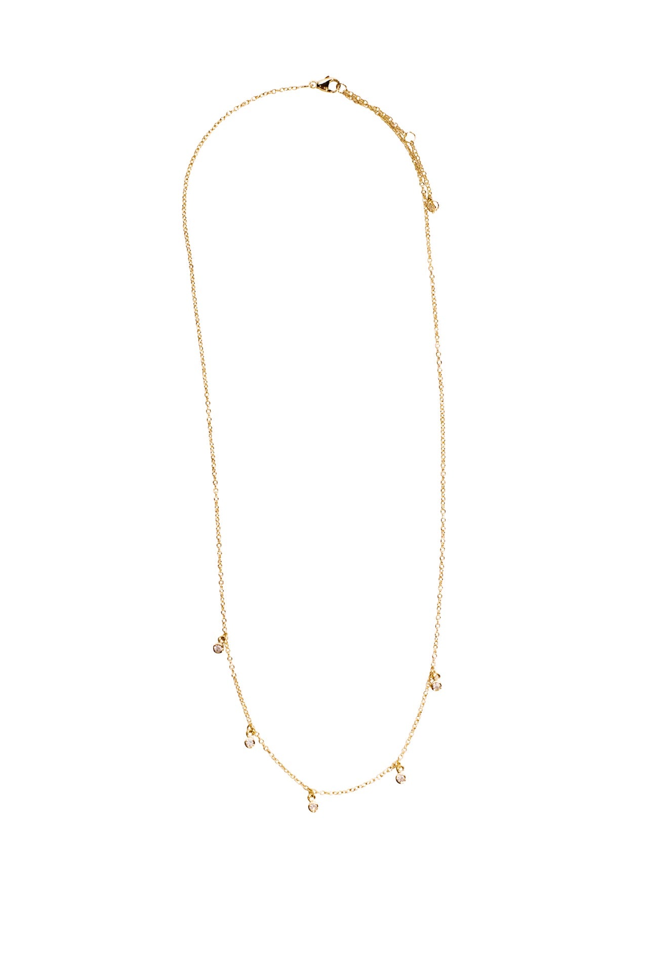 Bezel Necklace - 16" + 2" Extender