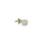 Rainbow Moonstone Adjustable Butterfly Ring