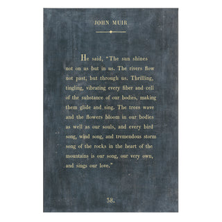 John Muir - Book Collection - Art Print