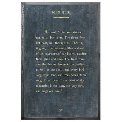 John Muir Art Print - Book Collection