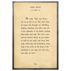 John Muir - Book Collection (Grey Wood) - Art Print