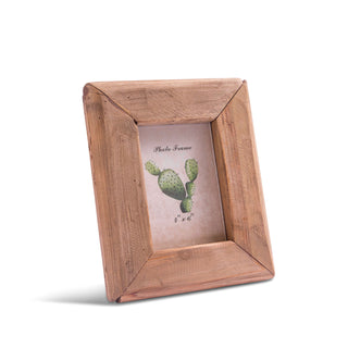 ***Medium Recycled Pine Wood Photo Frame 7.4x0.8x9.25"
