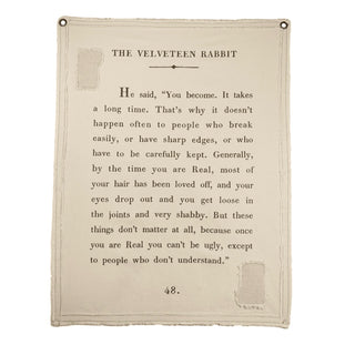 Canvas Wall Hanging - The Velveteen Rabbit - 31.5" x 40"