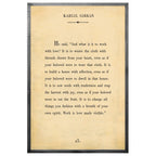 Kahlil Gibran - Book Collection (Grey Wood) - Art Print