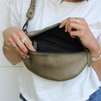 Braided Strap Small Bag Moss