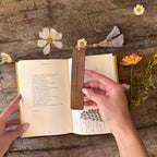 A New Chapter Begins Leather Bookmark