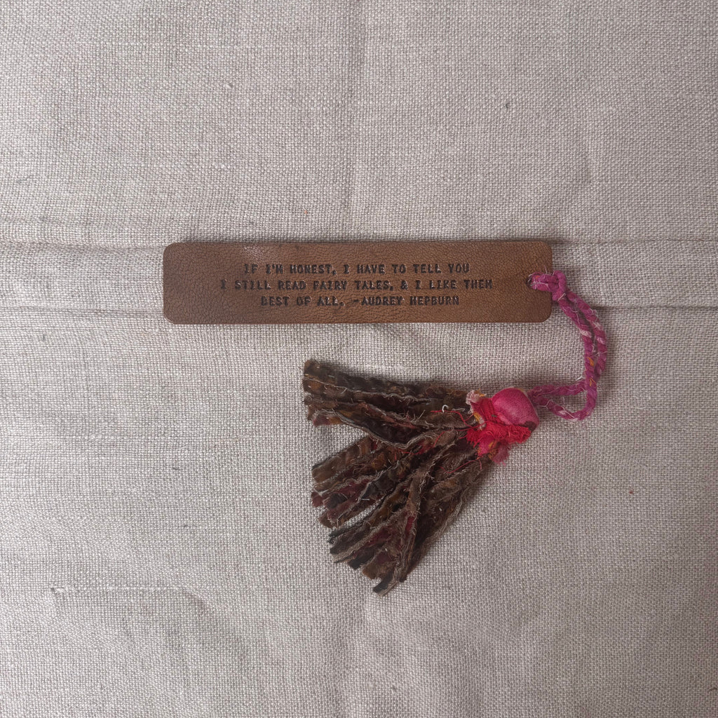If I'm Honest Kantha Tassle Bookmark