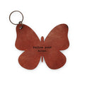 Follow your bliss Leather Butterfly Keychain 3"x3"