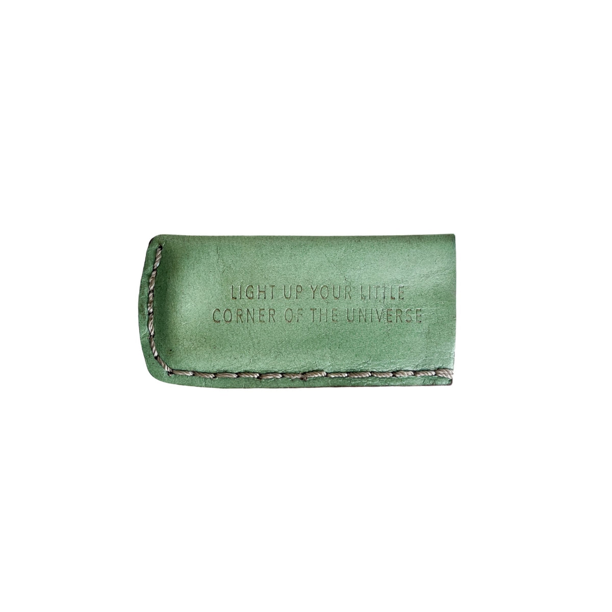 Corner of the Universe Leather Lighter Cover - Mint