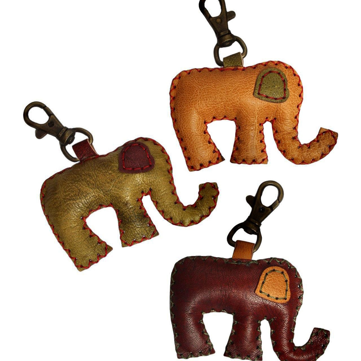 Puffy Leather Keychains