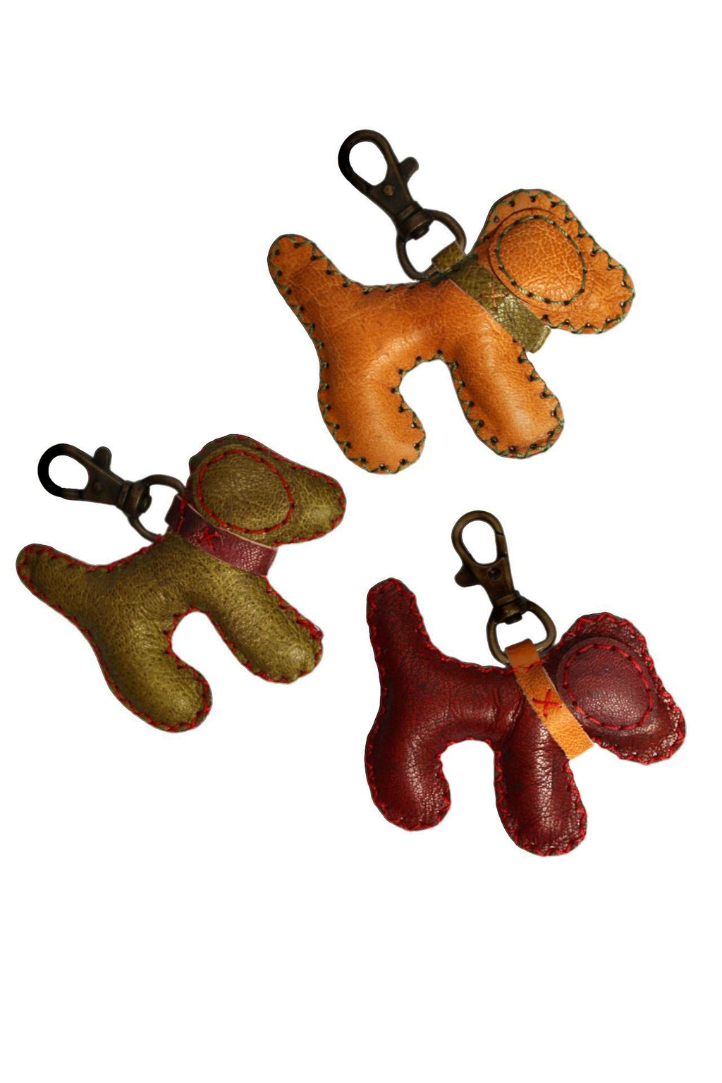 Puffy Leather Keychains