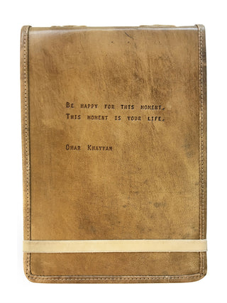 Large Omar Khayyam Leather Journal - 7" x 9.75