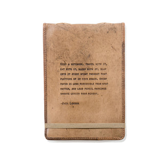 Large Jack London Leather Journal - 7 x 9.75